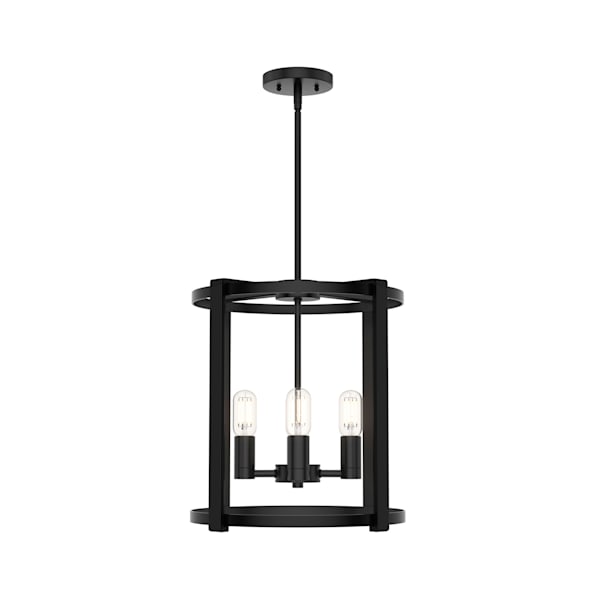 Hunter Astwood 4 Light Chandelier in Matte Black