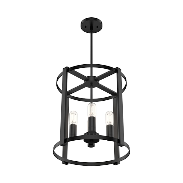 Hunter Astwood 4 Light Chandelier in Matte Black