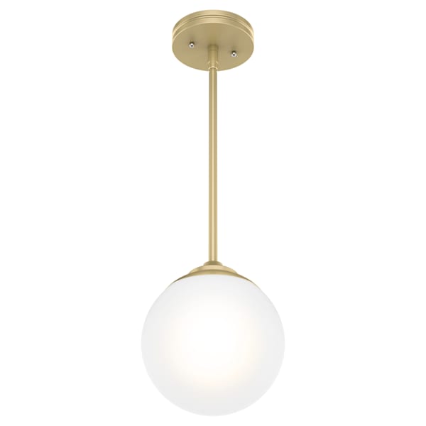 Hunter Hepburn 1 Light Mini Pendant in Painted Modern Brass