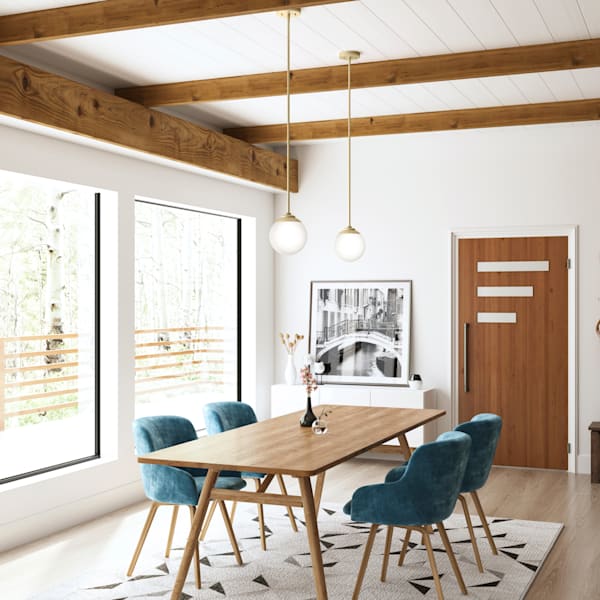 Hunter Hepburn 1 Light Mini Pendant in Painted Modern Brass
