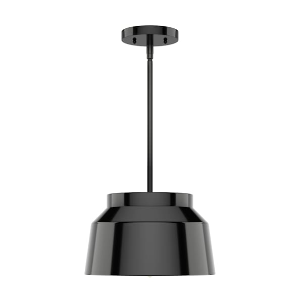 Hunter Cranbrook 1 Light Pendant in Matte Black