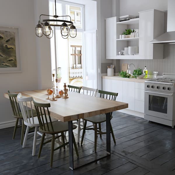 Hunter Starklake 6 Light Chandelier in Noble Bronze