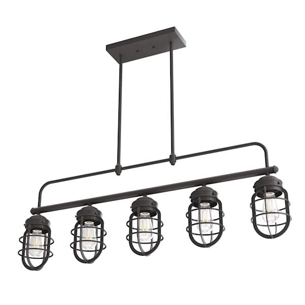 Hunter Starklake 5 Light Chandelier in Noble Bronze
