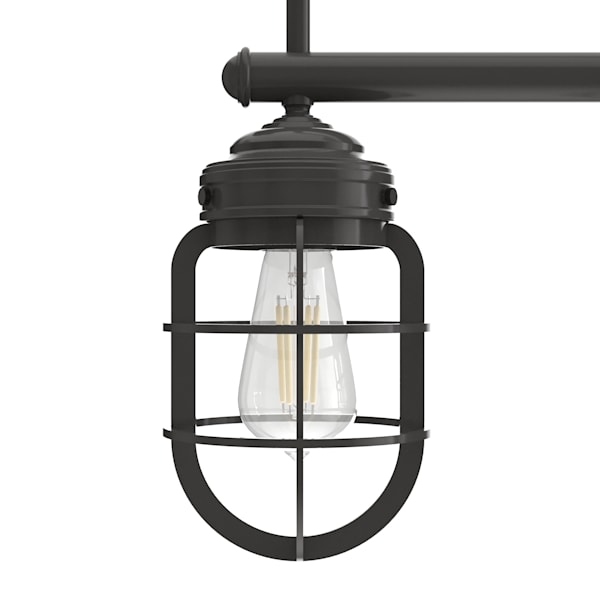 Hunter Starklake 5 Light Chandelier in Noble Bronze