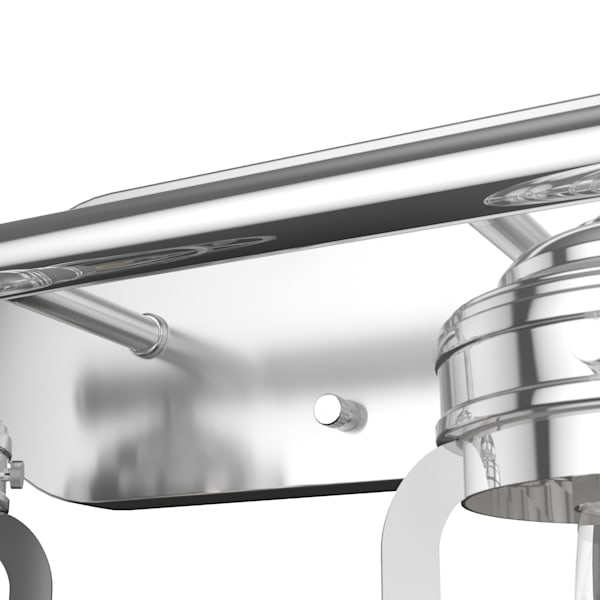 Hunter Starklake 2 Light Vanity in Chrome
