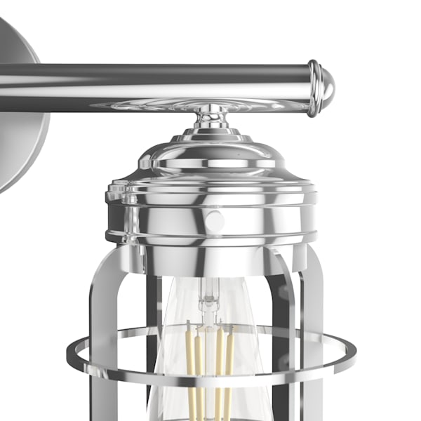 Hunter Starklake 3 Light Vanity in Chrome