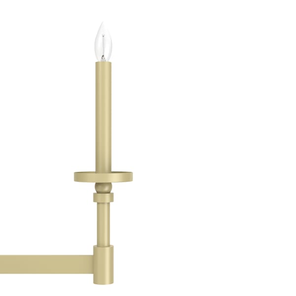 Hunter Briargrove 2-Tier 8 Light Chandelier in Modern Brass