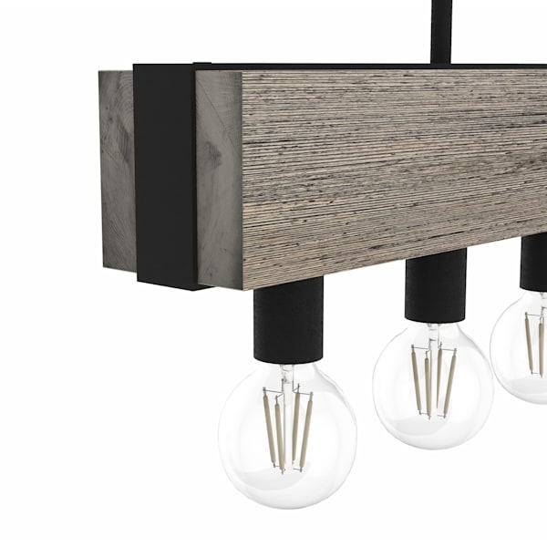 Hunter Donelson 7 Light Chandelier in Rustic Iron
