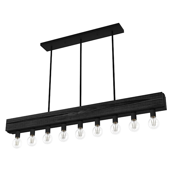 Hunter Donelson 9 Light Chandelier in Natural Iron