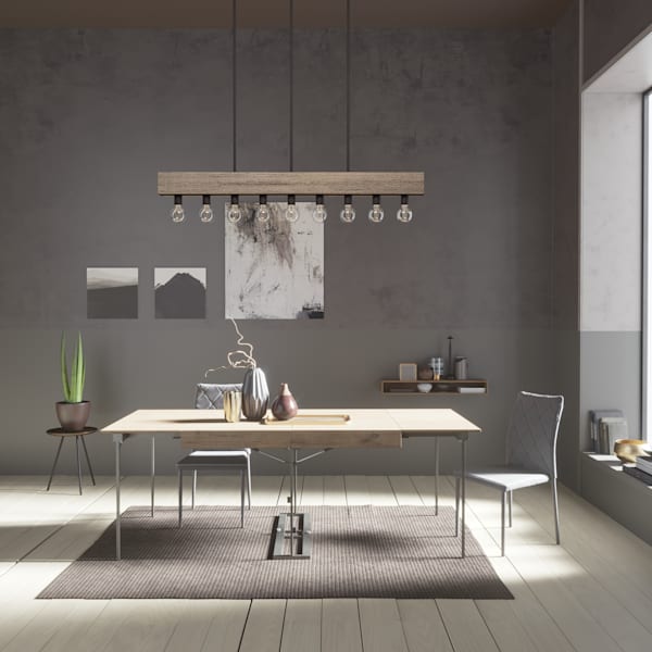 Hunter Donelson 9 Light Chandelier in Rustic Iron