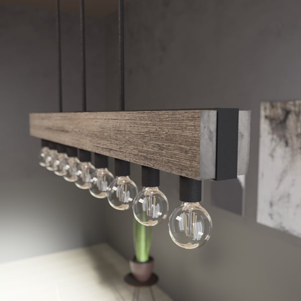 Hunter Donelson 9 Light Chandelier in Rustic Iron