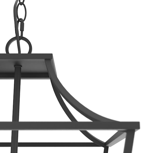 Hunter Laurel Ridge 4 Light Lantern 15 Inch Pendant in Natural Iron