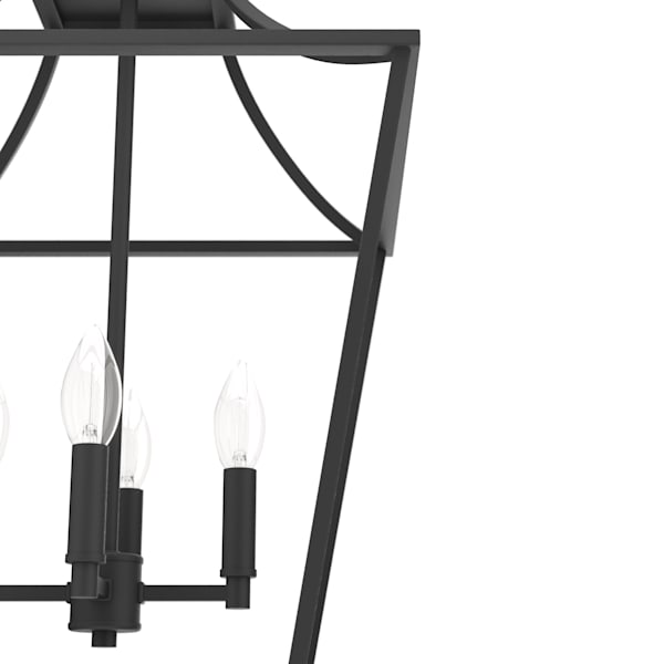 Hunter Laurel Ridge 4 Light Lantern 15 Inch Pendant in Natural Iron