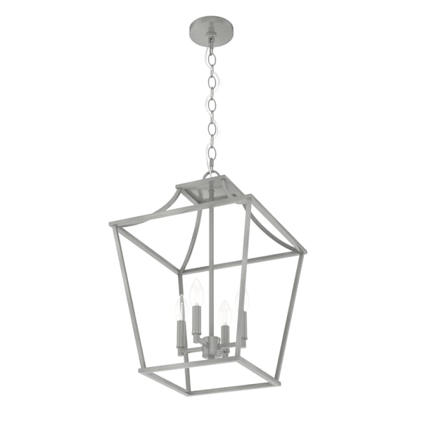Hunter Laurel Ridge 4 Light Lantern 15 Inch Pendant in Brushed Nickel