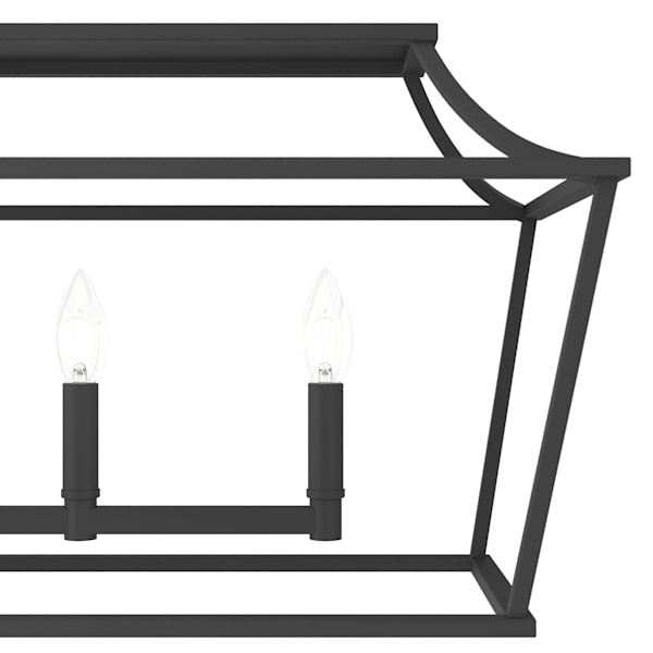 Hunter Laurel ridge 6 Light Linear Chandelier in Natural Iron