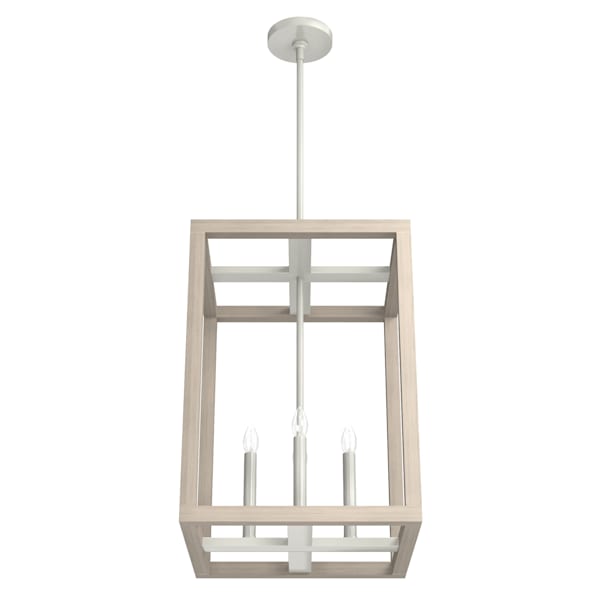 Hunter Squire Manor 4 Light 15 Inch Pendant in Brushed Nickel