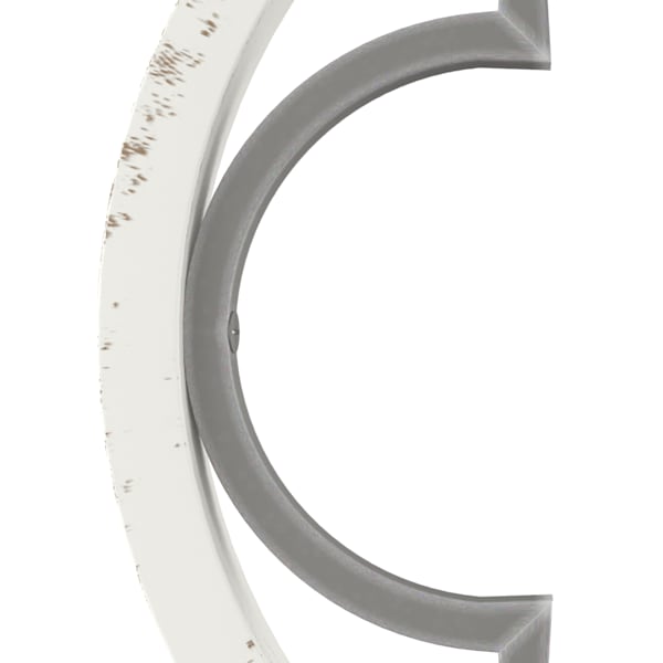 Hunter Gablecrest 1 Light 12 Inch Pendant in Painted Concrete