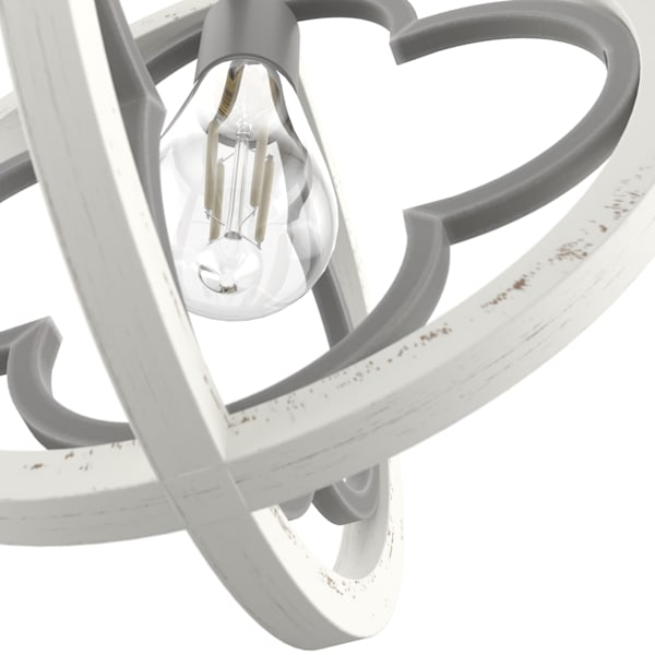 Hunter Gablecrest 1 Light 12 Inch Pendant in Painted Concrete