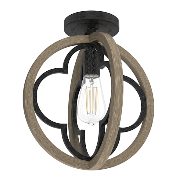 Hunter Gablecrest 1 Light 12 Inch Pendant in French Oak