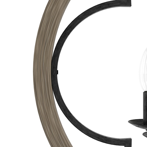 Hunter Gablecrest 4 Light 19 Inch Pendant in French Oak