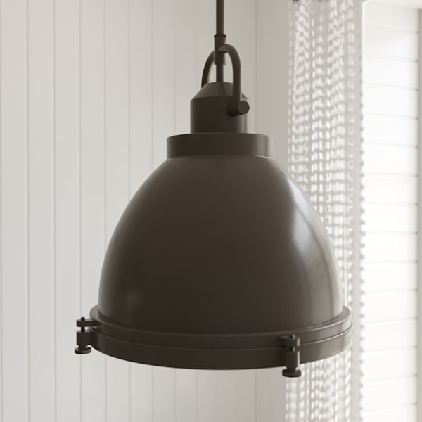 Hunter Bridgemoor 3 Light Pendant in Noble Bronze in Noble Bronze