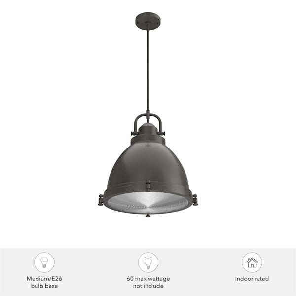 Hunter Bridgemoor 3 Light Pendant in Noble Bronze in Noble Bronze