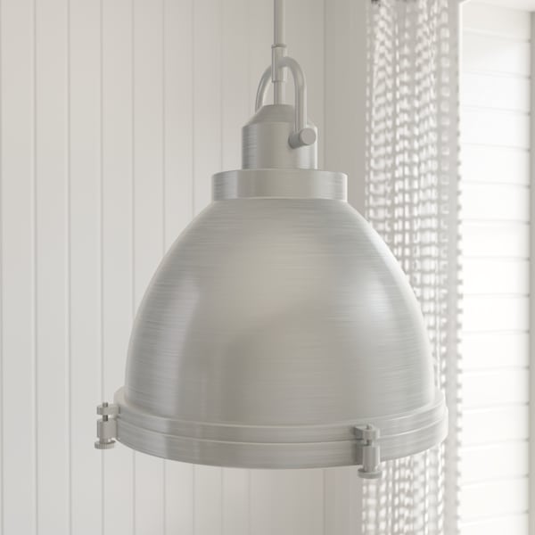 Hunter Bridgemoor 3 Light Pendant in Noble Bronze in Brushed Nickel