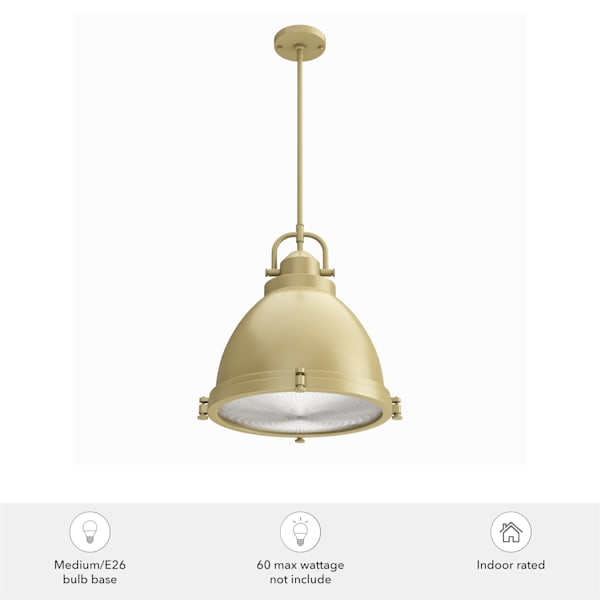 Hunter Bridgemoor 3 Light Pendant in Noble Bronze in Modern Brass