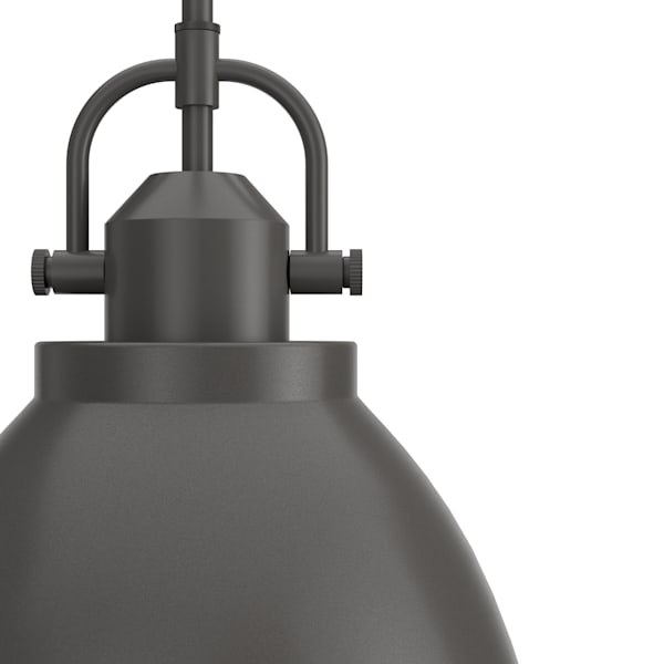 Hunter Bridgemoor 2 Light Pendant in Noble Bronze in Noble Bronze
