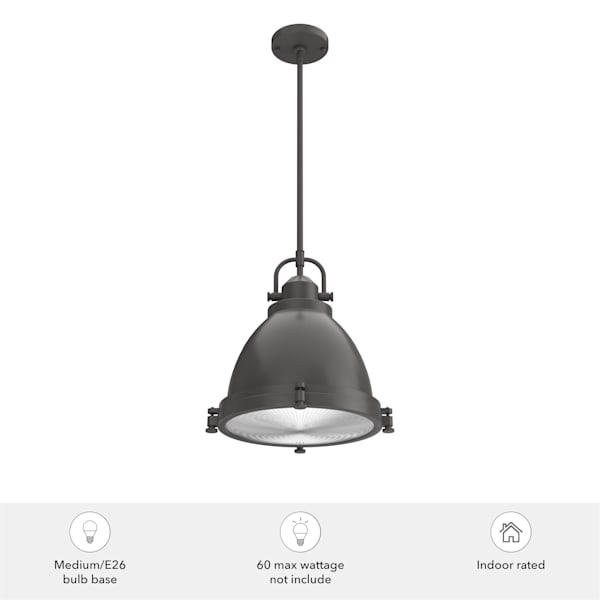 Hunter Bridgemoor 2 Light Pendant in Noble Bronze in Noble Bronze