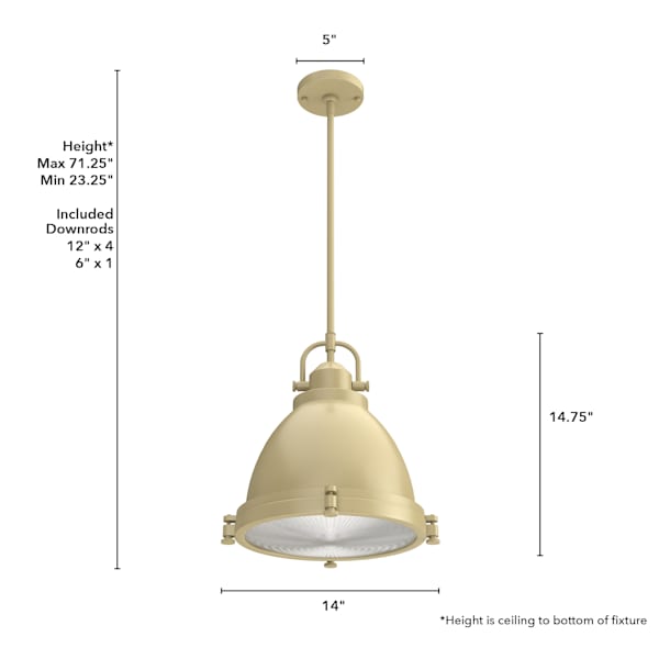 Hunter Bridgemoor 2 Light Pendant in Noble Bronze in Modern Brass
