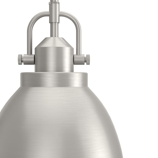 Hunter Bridgemoor 1 Light Pendant in Brushed Nickel