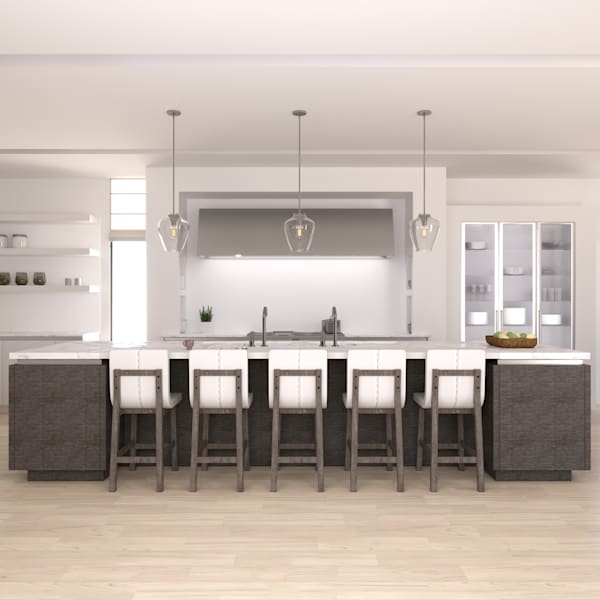 Hunter Vidria 1 Light Pendant in Brushed Nickel