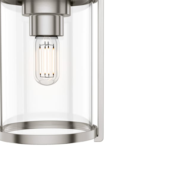 Hunter Astwood 1 Light Pendant in Brushed Nickel