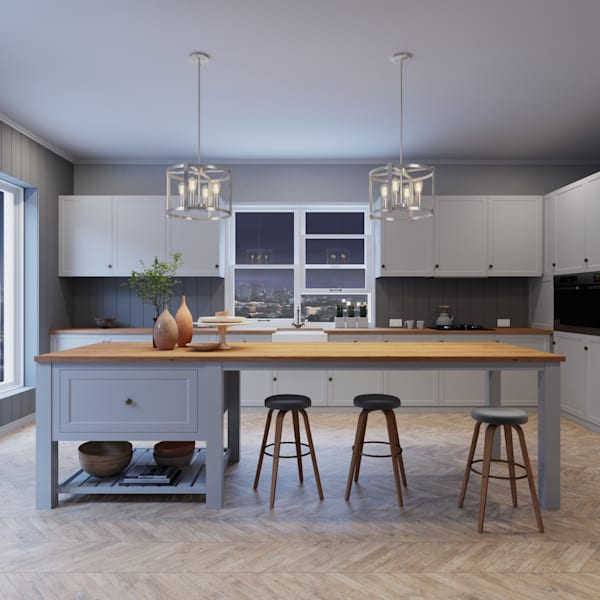 Hunter Astwood 4 Light Chandelier in Brushed Nickel