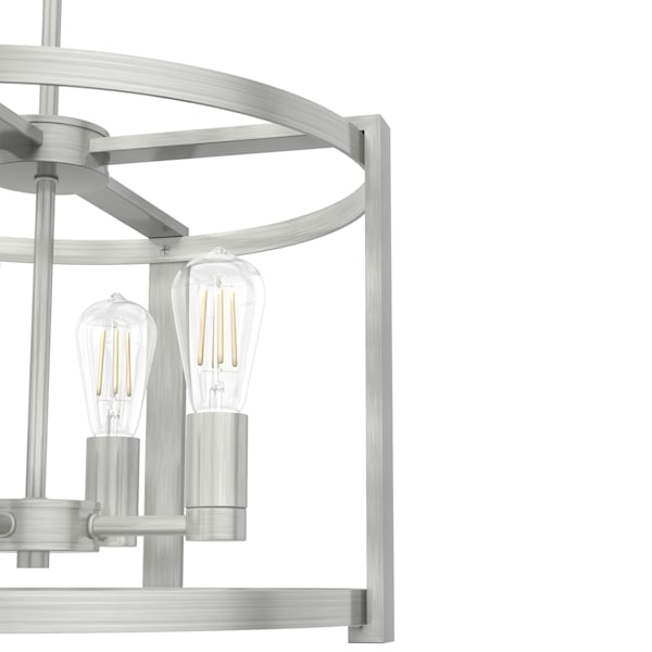 Hunter Astwood 4 Light Chandelier in Brushed Nickel