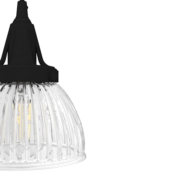 Hunter Cypress Grove 3 Light Linear Chandelier in Natural Iron