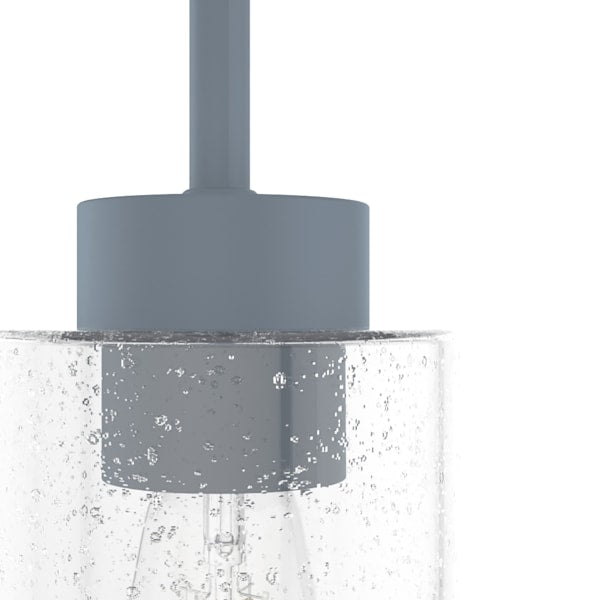 Hunter Hartland 1 Light Pendant in Indigo Blue