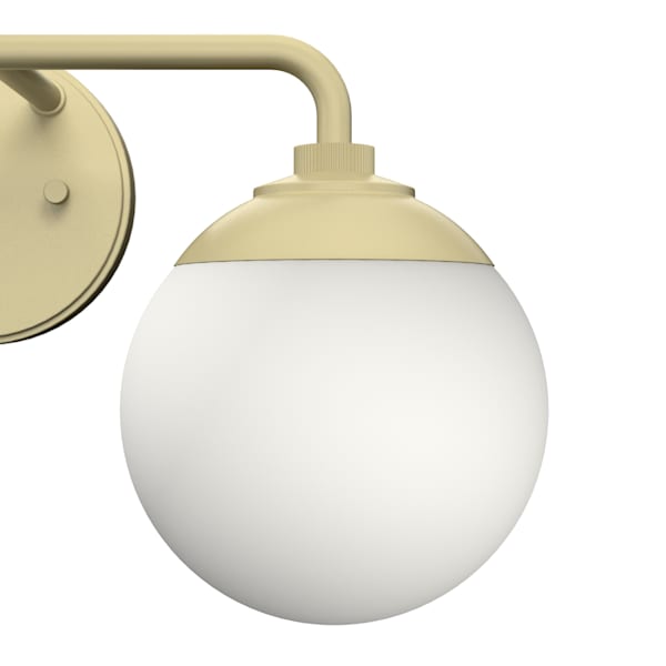 Hunter Hepburn 2 Light Vanity Light in Painted Modern Brass