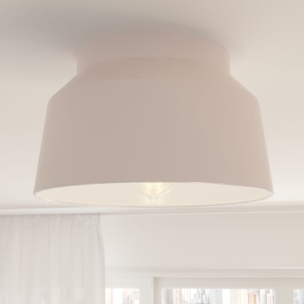 Hunter Cranbrook 1 Light Flush Mount in Blushed Pink