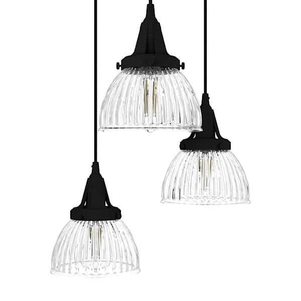 Hunter Cypress Grove 3 Light Round Chandelier in Natural Iron