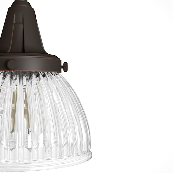 Hunter Cypress Grove 4 Light Linear Chandelier in Natural Iron