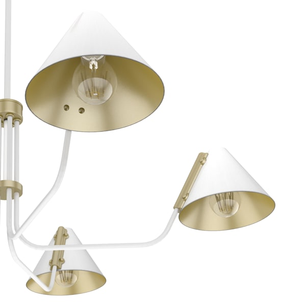 Hunter Grove Isle 5 Light Chandelier in Matte White