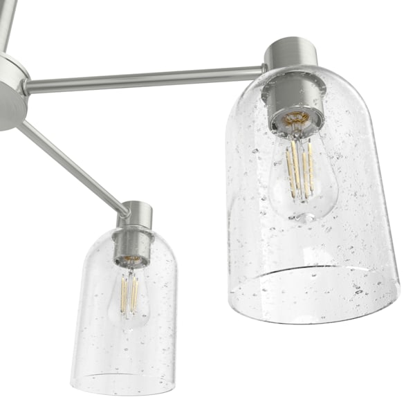 Hunter Lochemeade 5 Light Chandelier in Brushed Nickel
