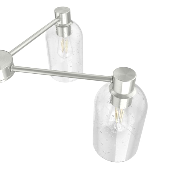 Hunter Lochemeade 5 Light Chandelier in Brushed Nickel
