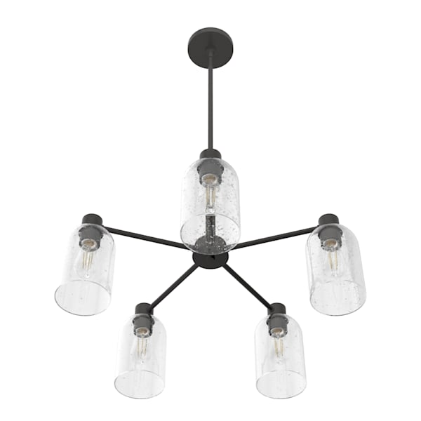 Hunter Lochemeade 5 Light Chandelier in Noble Bronze