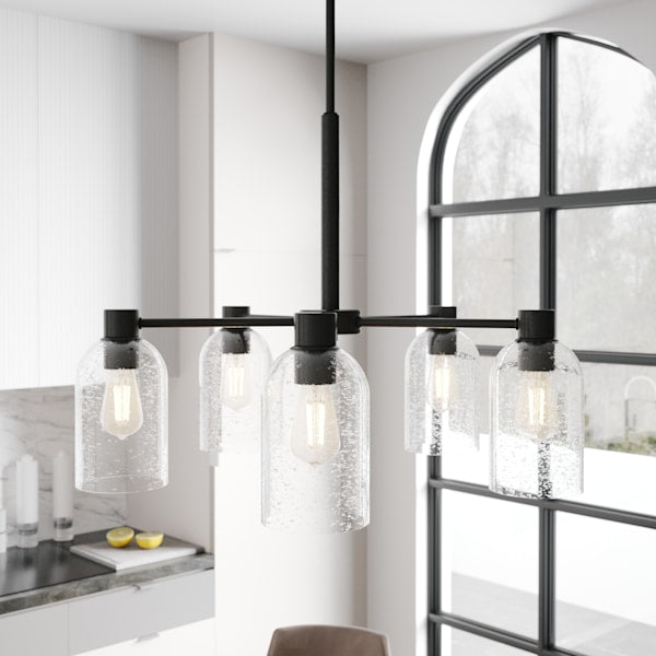 Hunter Lochemeade 5 Light Chandelier in Noble Bronze