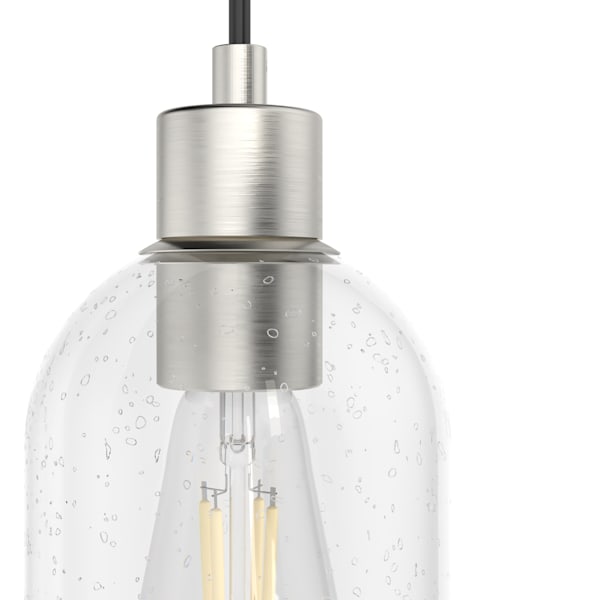 Hunter Lochemeade 1 Light Mini Pendant in Brushed Nickel