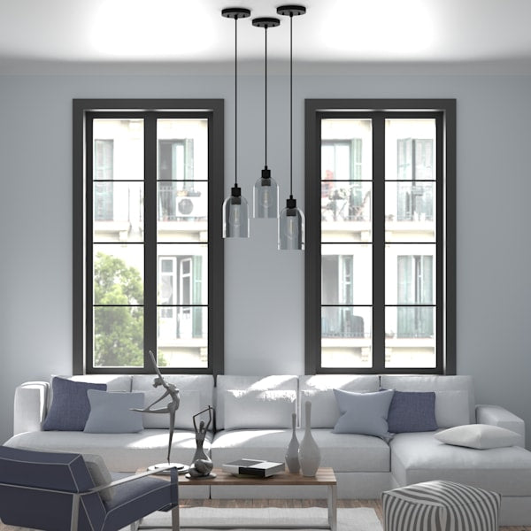Hunter Lochemeade 1 Light Mini Pendant in Natural Iron