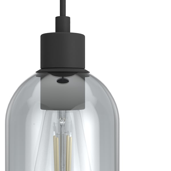 Hunter Lochemeade 1 Light Mini Pendant in Natural Iron